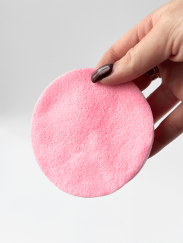 Спонж косметологический прессованный, розовый (12шт/уп)