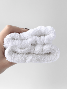 Напульсники, махровые, нарукавники для умывания, белые CHILA™