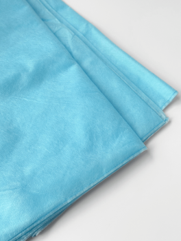 Комплект постельного белья одноразовый (спанбонд) голубой