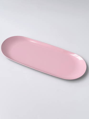 Лоток для инструмента овальный, розовый