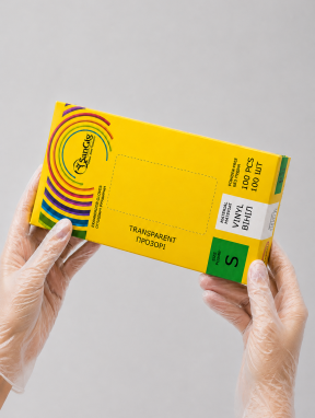 Рукавички вінілові (розмір S) прозорі SanGig, 100 шт